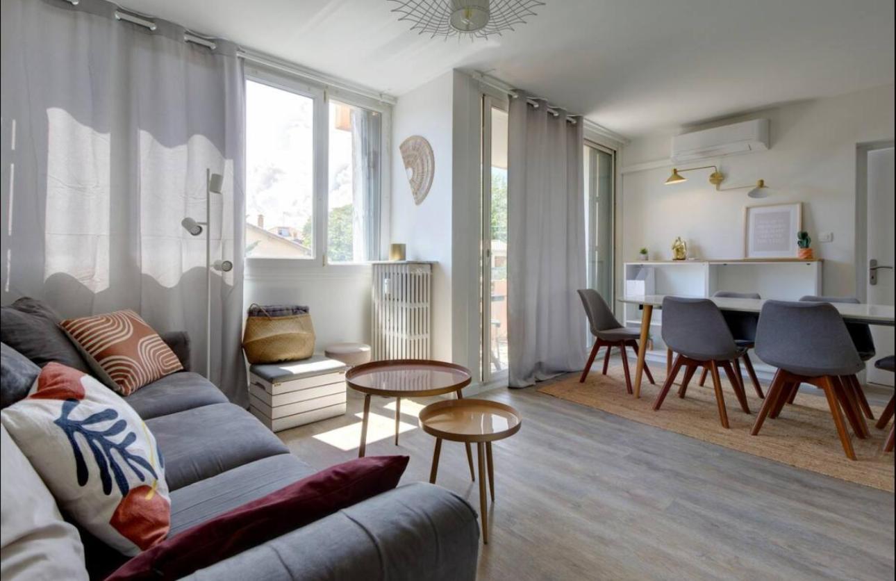 Le Smile - 3 Bedrooms - 8Pers - Parking - Centre Gare Montpellier Bagian luar foto